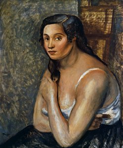 Siedząca kobieta, ok. 1920 (olej na płótnie) autorstwa Andre Derain
