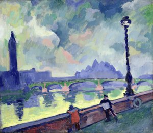 Widok na Tamizę przy moście Westminsterskim, ok. 1905-06 r. autorstwa Andre Derain