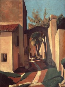 Wioska w Prowansji (olej na płótnie) autorstwa Andre Derain