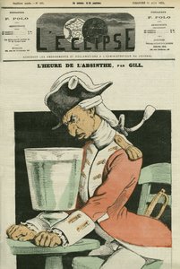 Absinthe hour, ilustracja do wiersza Gilla. Okładka w „” L
