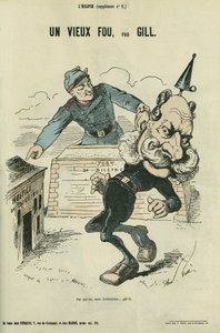 Stary głupiec, karykatura Wilhelma I (1797-1888). Dodatek do „” L