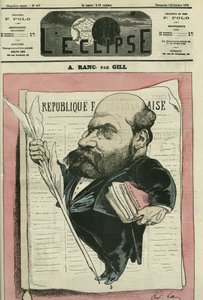 Arthur Ranc (1831-1908), francuski dziennikarz i polityk. Okładka w „” L