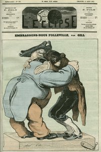 Karykatura „Całujemy Folleville”, wodewil Eugene
