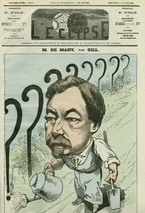 Karykatura Francois Cesaire de Mahy (1830-1906), francuskiego lekarza, dziennikarza i polityka. Okładka w „” L