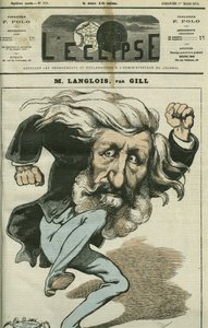 Karykatura Jean-Charlesa Langloisa (Jean Charles Langlois autorstwa Andre Gill