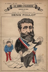 Karykatura Denisa Poulota z lat 1832-1905 z 