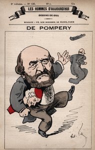 Karykatura Edouarda de Pompery 1812-1895 z 