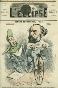 Emille Ollivier (1825-1913), francuski polityk i Bancel. Okładka w „” L