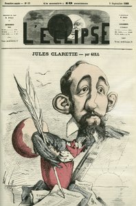 Jules Claretie (1840-1913), francuski powieściopisarz, dramaturg i krytyk. Okładka w „” L