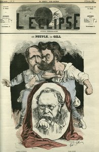 Les Peuples z Clementem Duvernoisem (1836-1879), Pierre-Josephem Proudhonem (1809-1865) i Julesem Vallesem (1832-1885), pisarzami i politykami. Okładka w „” L