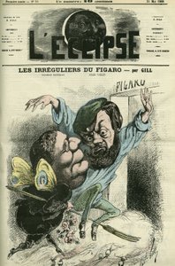 Les irreguliers du Figaro, wpisane do pamiętnika Charlesa Monseleta (1825-1888) i Julesa Vallesa (1832-1885). Okładka w „” L