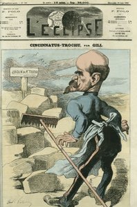 Louis-Jules Trochu (1815-1896), francuski generał i polityk. Okładka w „” L