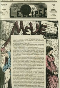 Melie, list miłosny Melie zawiera jej „Tatave”, Gustave Viaut. Okładka w „”L