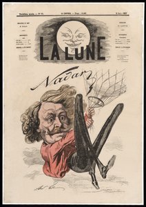 Nadara. Pub. 1867 (litografia kolorowa) autorstwa Andre Gill