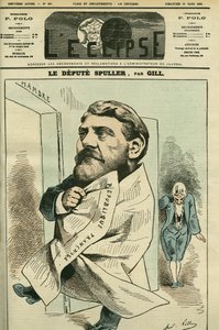 Portret Eugene Spullera (1835-1896), francuskiego prawnika, dziennikarza, pisarza i polityka. Okładka w „” L