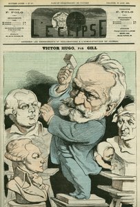Portret Victora Hugo (1802-1885), francuskiego literata i polityka. Okładka w „” L