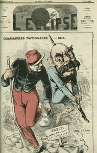 Shoes Nationales, Otto von Bismarck (1815-1898) wymienia buty na chodaki Mozeli. Okładka w „” L