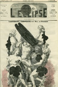 Wypadek Carpeaux, ilustracja „La Danse” Jean-Baptiste (Jean Baptiste) Carpeaux, rzeźba dla Opery Garnier, która została ostro skrytykowana do tego stopnia, że rzucono na nią butelkę atramentu. Okładka w „” L