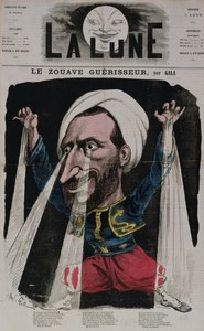 Uzdrowiciel Zouave, z „La Lune”, 1868 autorstwa Andre Gill