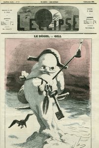 Degel, przywołanie sytuacji politycznej rządu Napoleona III, „Francja chce więcej wolności””. Okładka w „”L