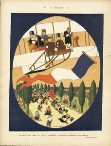 Ilustracja przedstawiająca Andre Helle (1875-1945) w Le Rire autorstwa Andre Helle
