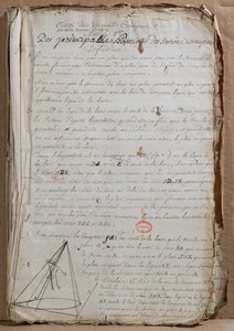 Ms 198 Strona z Traite des Sections Coniques, 1788 r