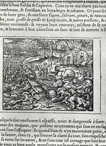 Lądowanie, z Cosmographie universelle Andre Theveta, 1575 autorstwa Andre Thevet