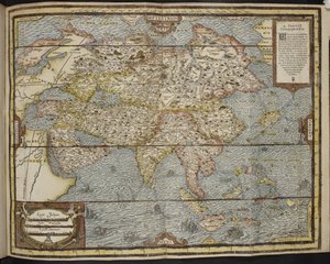 Mapa Azji, Uniwersalna Kosmografia André Thevet autorstwa Andre Thevet