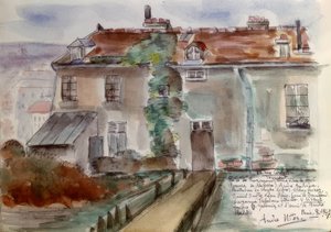 Paryż, dom przy ulicy Cortot 12