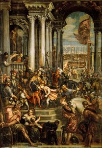 Cesarz bizantyjski Aleksy IV Angelus ... (olej na płótnie) autorstwa Andrea (1539 1614) Vicentino