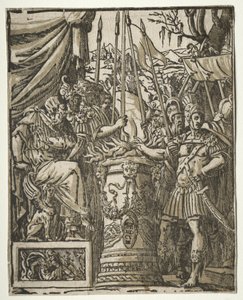 Mucius Scaevola autorstwa Andrea Andreani
