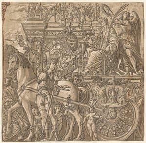 Triumf Juliusza Cezara: Triumf Cezara, 1593-99. autorstwa Andrea Andreani