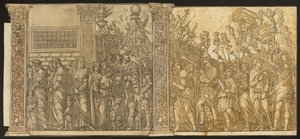 Triumf Juliusza Cezara [nr 7 i 8 plus 2 kolumny], 1599. autorstwa Andrea Andreani