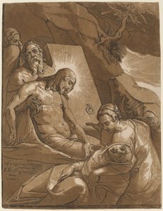 Złożenie do grobu autorstwa Andrea Andreani after Raffaello Motta