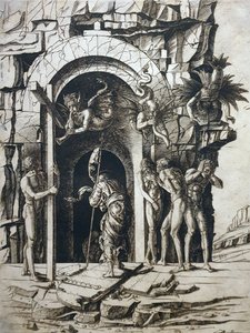 1483 Mantegna Zstąpienie Chrystusa do otchłani Brazylijska Biblioteka Narodowa anagoria autorstwa Andrea Mantegna