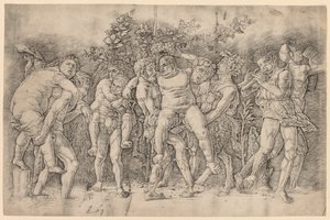 Bachanalia z Silenus autorstwa Andrea Mantegna