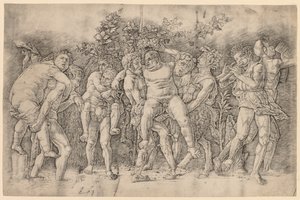 Bachanalia z Silenusem. autorstwa Andrea Mantegna