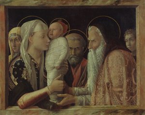 Ofiarowanie Chrystusa w świątyni autorstwa Andrea Mantegna