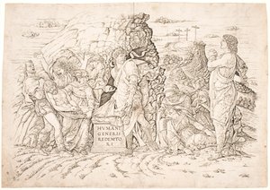 Pogrzeb autorstwa Andrea Mantegna
