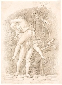 Herkules i Anteusz autorstwa Andrea Mantegna