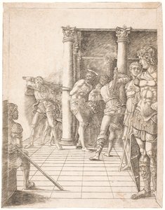Chrystus jest biczowany autorstwa Andrea Mantegna