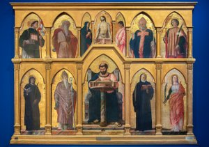 Poliptyk św Łukasza, 1453-55 autorstwa Andrea Mantegna