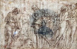 Święty Jakub doprowadzony do męczeństwa autorstwa Andrea Mantegna