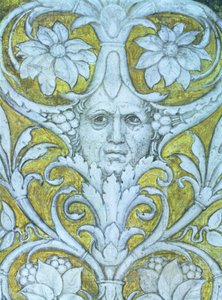 Autoportret włączony do dekoracyjnego fryzu Camera degli Sposi lub Camera Picta, detal fresku 1465-74 z 78449 autorstwa Andrea Mantegna
