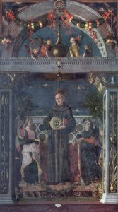 Św. Bernardyn ze Sieny z Aniołami autorstwa Andrea Mantegna