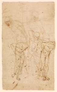 Studia dla Chrystusa w kolumnie (verso), ok. 1460-65 (pióro i atrament na papierze) [zob. również 5934515] autorstwa Andrea Mantegna