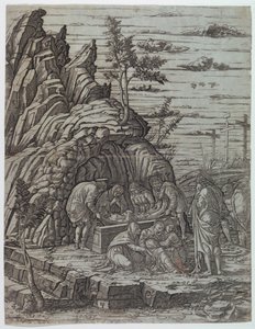 Złożenie do grobu autorstwa Andrea Mantegna