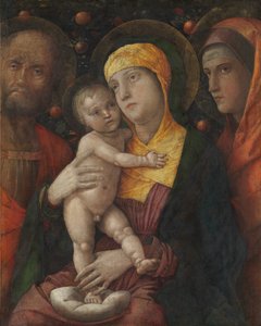 Święta Rodzina ze Św. Marią Magdaleną, ca. 1495-1500. autorstwa Andrea Mantegna