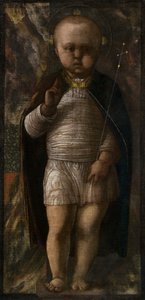 Zbawiciel Dzieciątka, ok. 1460 r. (tempera na płótnie) autorstwa Andrea Mantegna