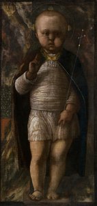 Dzieciątko Zbawiciel, c. 1460. autorstwa Andrea Mantegna